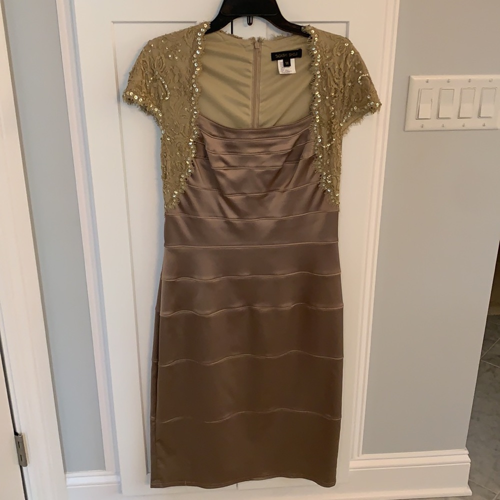 Tadashi Shoji Lace and Sequin Sheath Dress